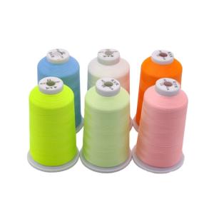 Quality 100g Net Weight Sewing Thread Kangfa Glow in the Dark Polyester Luminous Embroidery wholesale
