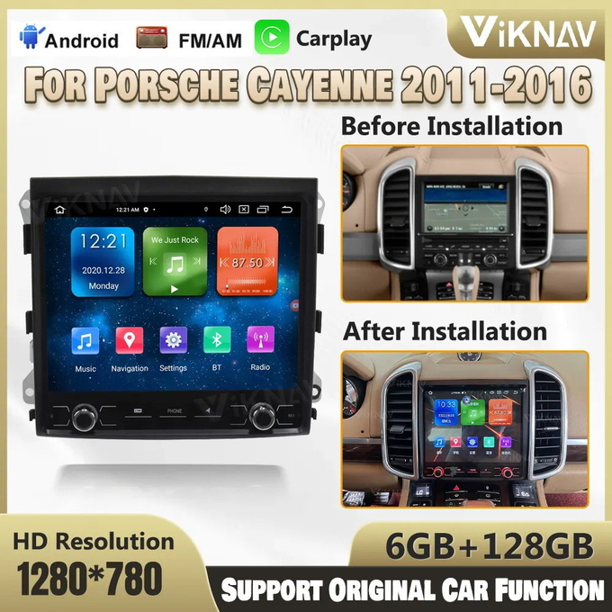 2011-2016 Porsche Cayenne Android Auto Radio Resolution 1280x800
