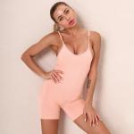 Seamless knitted sexy breathable suspenders Onesie running yoga dress women