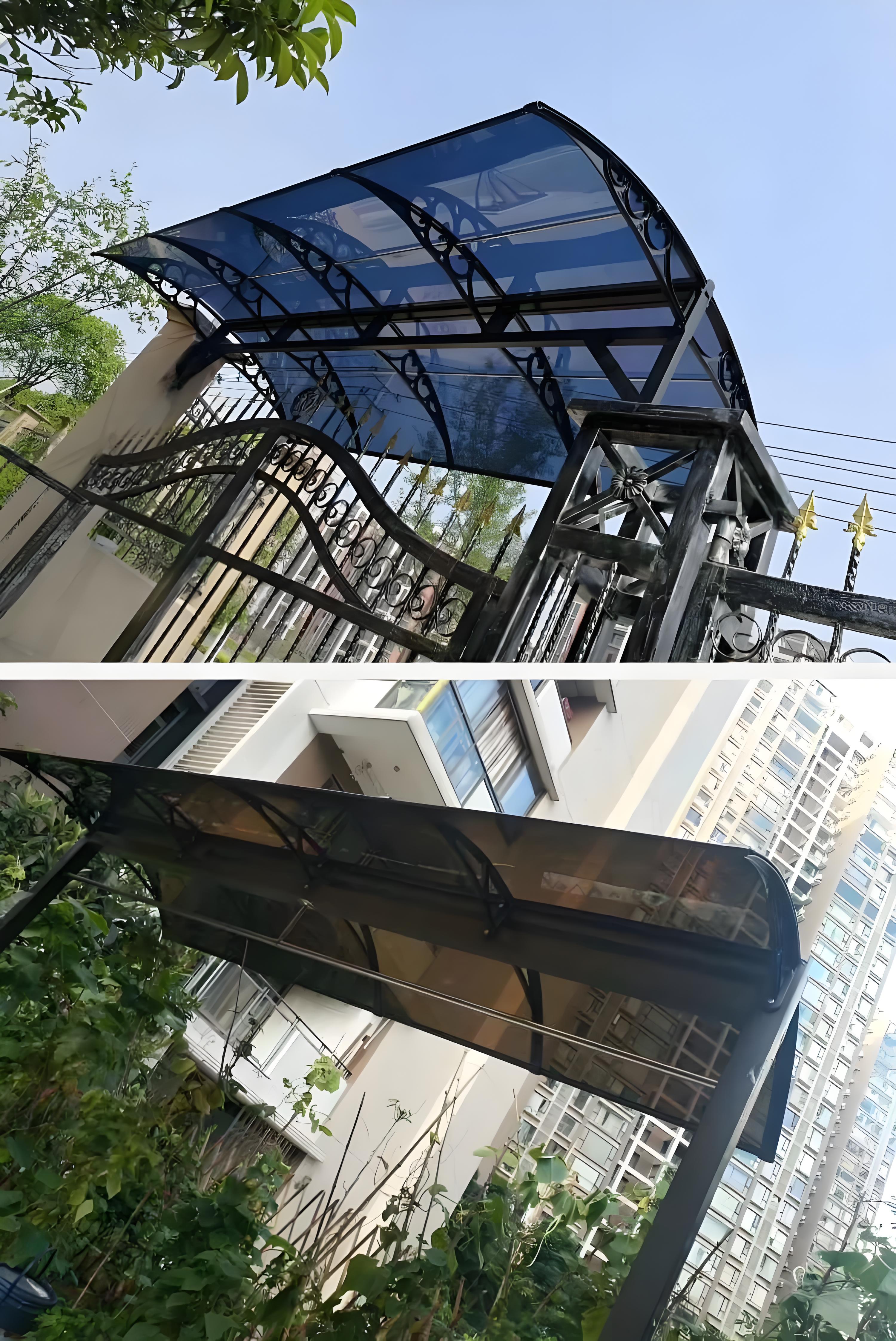 Customize Your plastic bracket DIY PC Canopy Kit with Hollow Polycarbonate Sheets weather resistant