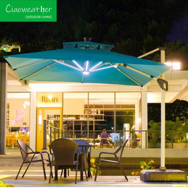 Outdoor Sunshade Parasol Aluminum Garden Cantilever Parasol Patio Big Roma