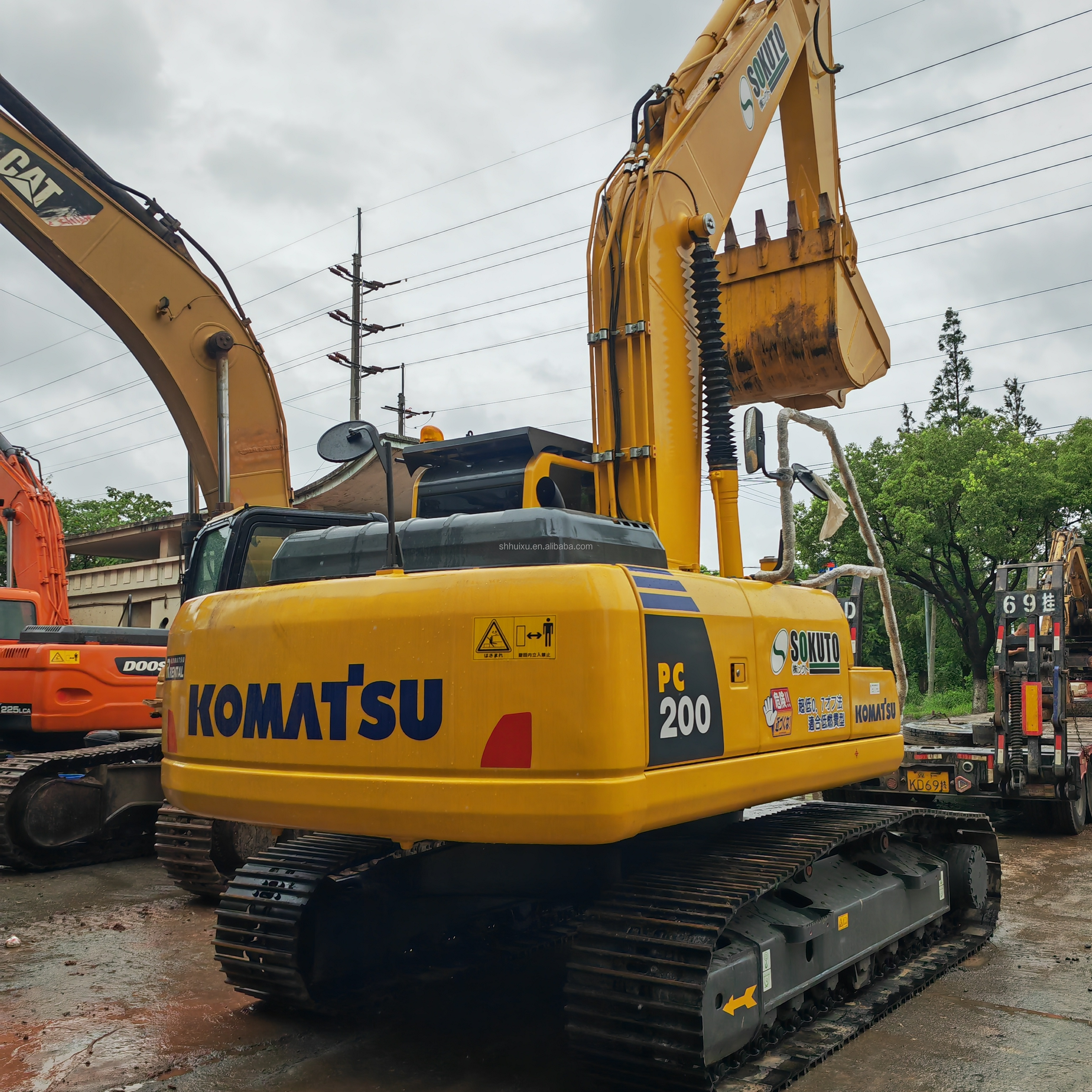 NEW 90% used crawler excavator Komatsu pc200-8 factory price in stock best quality secondhand construction machinery