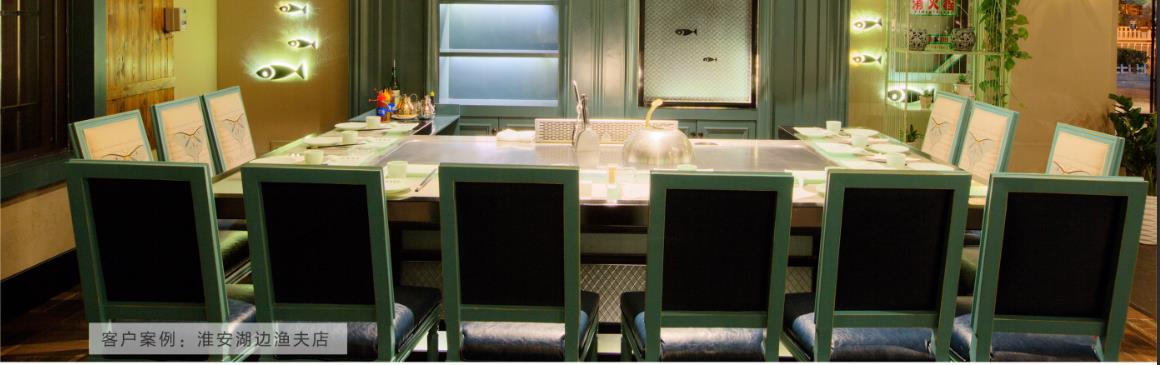10 Seat Marble Countertop Induction Japanese Teppanyaki Grill Table