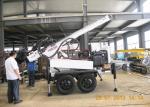 Hydraulic Rotation Water Well Drilling Equipment With 4 Wheel Trailer Mounted