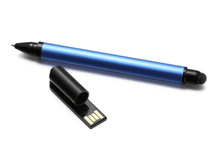 Factory supply customized 32G 2.0 Plastic Pen USB with printing logo for copying data on computer