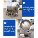 Meat Tumbler Vacuum Marinator for Flawless Marinating of Fish Beef Mutton and