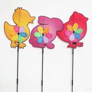 Quality Holiday Easter windmill yard stake Duck Bunny Chicken wholesale