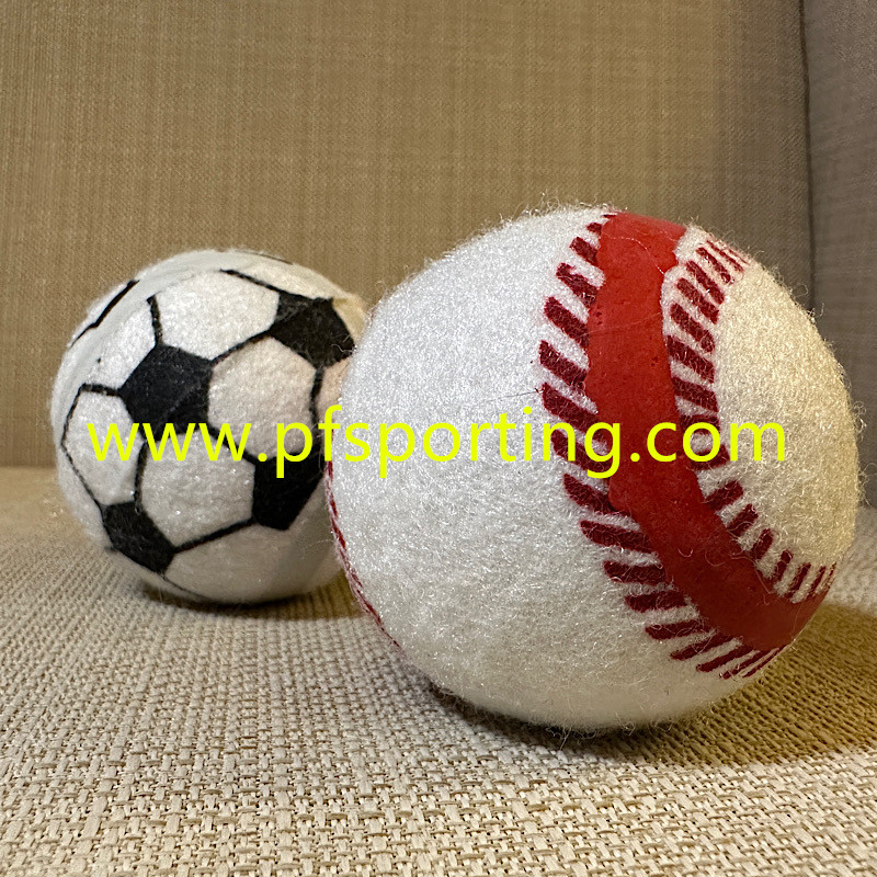 Factory Customized Logo Printed Rubber Tennis Ball Eco-friendly Material Dog Training Toys Balls Interactive Pet Toy Bal