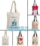 Leather Handled Gold Bridal Party Cotton Tote Bag,100% cotton OEM logo plain