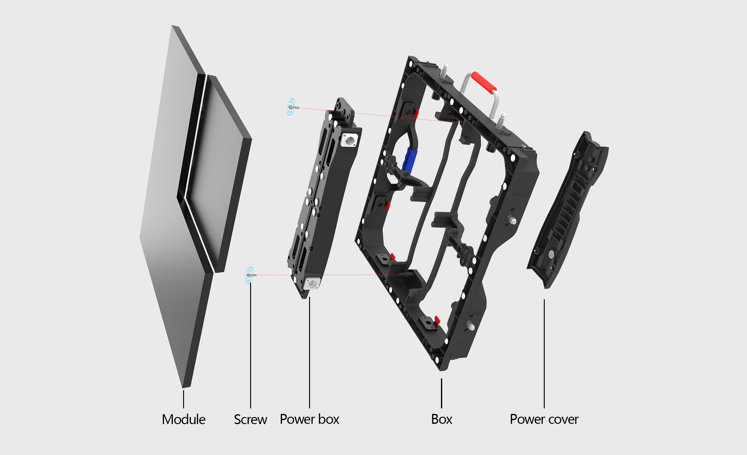 1200nits High Brightness LED Video Wall Flexible Screen P1.95 Indoor Use Ggalaxy Series