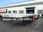 30 Foot 3 Axle Flat Bed Semi Trailer 30-50 Tons