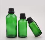 Green Essential Oil Cosmetic Glass Bottle 5g 15g 20g 30g 100g With Tamper Proof