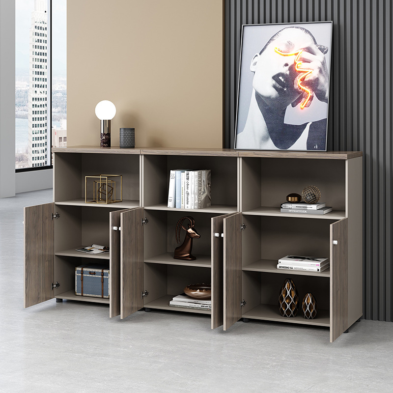 2PCS OEM File Cabinet E1 Melamine Material Executive Filing Cabinet for Home and Office