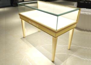Quality Retail Jewelry Store Showcases With Led Lights , Glass Jewelry Display Case wholesale