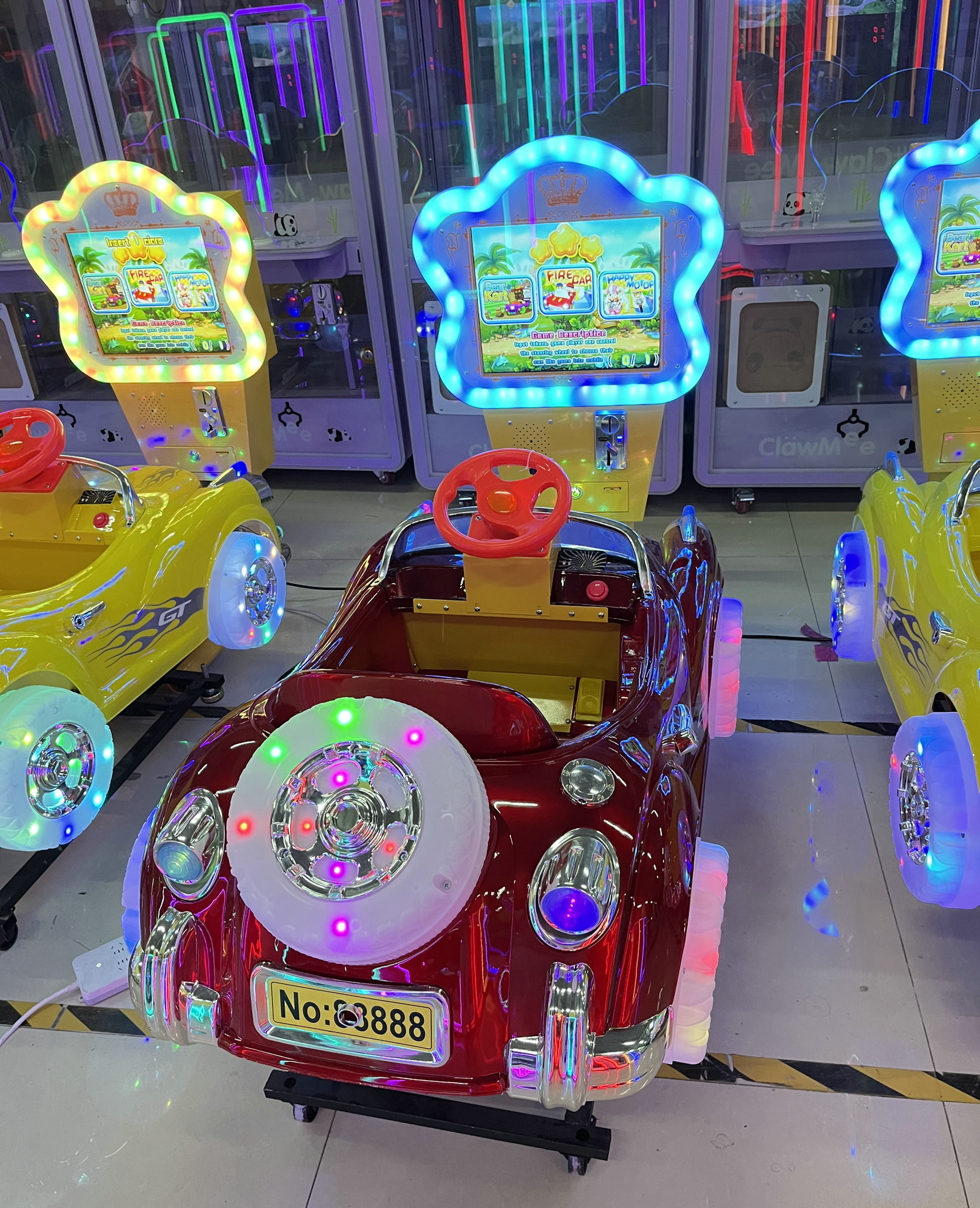 Happy car kiddie rides hot coin operated kids game machine