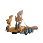 3 Axle 80 Ton Low Bed Semi Trailer Truck For Sale In Madagascar