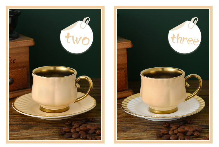 6 Colors Matt Glazed Fashion Coffee Cups 90ml Coffee Set Cups