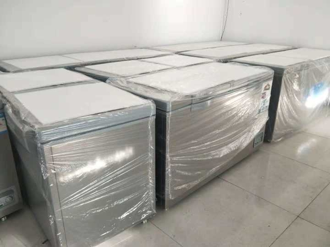 Horizontal freezer a freezer for refrigerating fresh food and meat Direct cooling 5