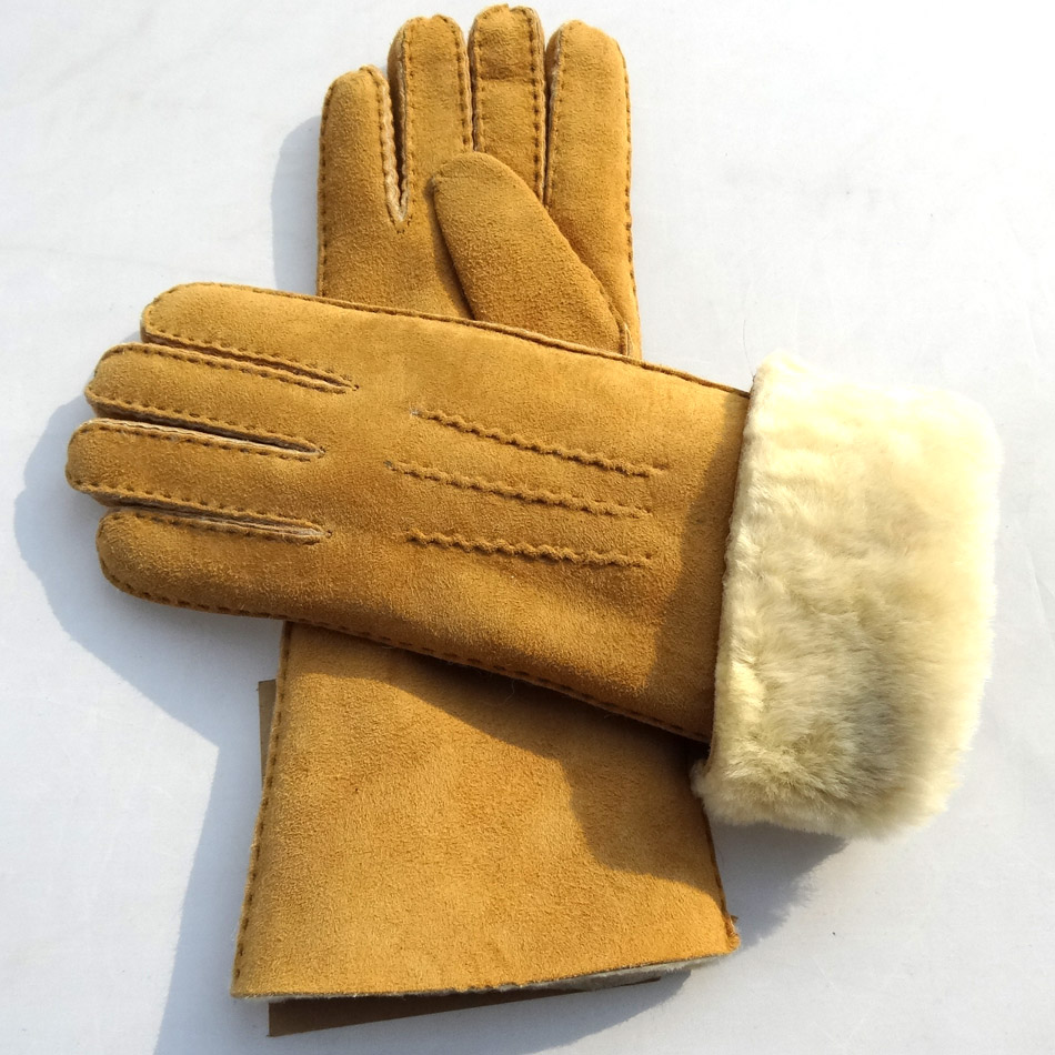 wholesale winter long leather gloves