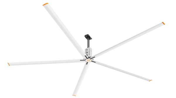 Anti Fall Gearbox Industrial Ceiling Fans With Inverter 380V Magnesium Aluminum