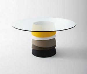Quality Custom Glass Tabletops , Round Clear White Tempered Glass Table Top wholesale