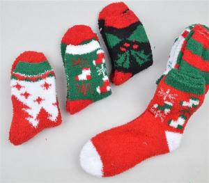 Quality Elegant fancy jacquard women's coral fleece thick cozy socks in high warmth for promotion wholesale