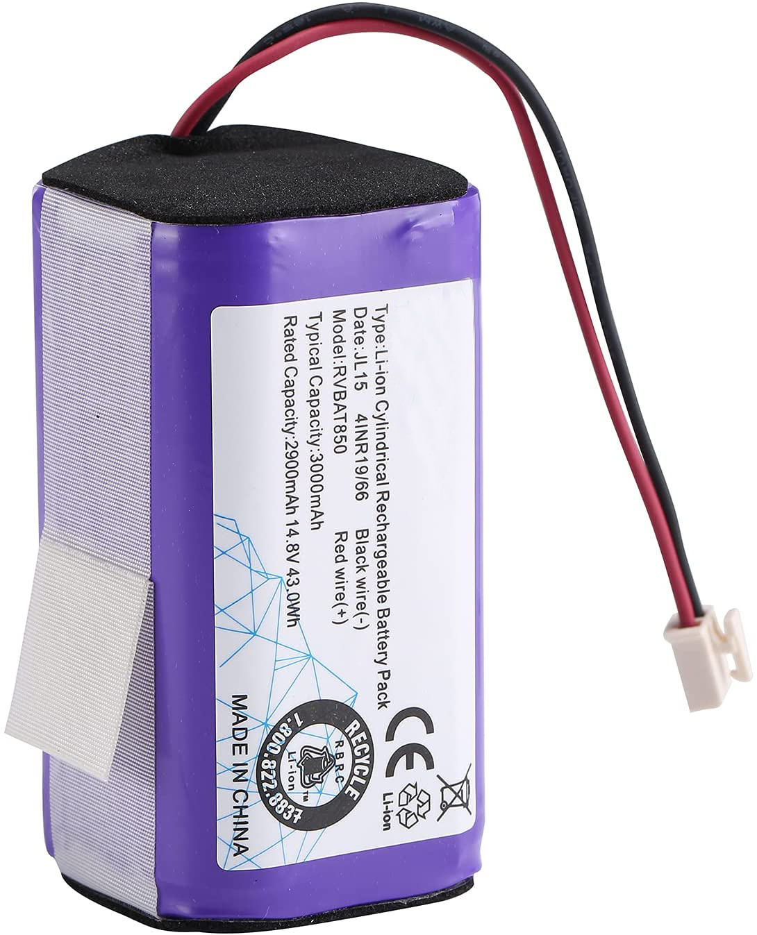 OEM 3000mah Vacuum Cleaner Lithium Battery V5s Cw310 X5 V5Pro V7