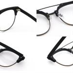 Factory Manual Vintage Wood Grain Acetate Glasses Frame MR 096