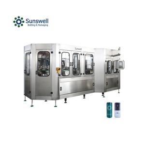 Quality Automatic Aluminum Beer Can Filling Sealing Machine Making Line For Carbonated Beverage wholesale