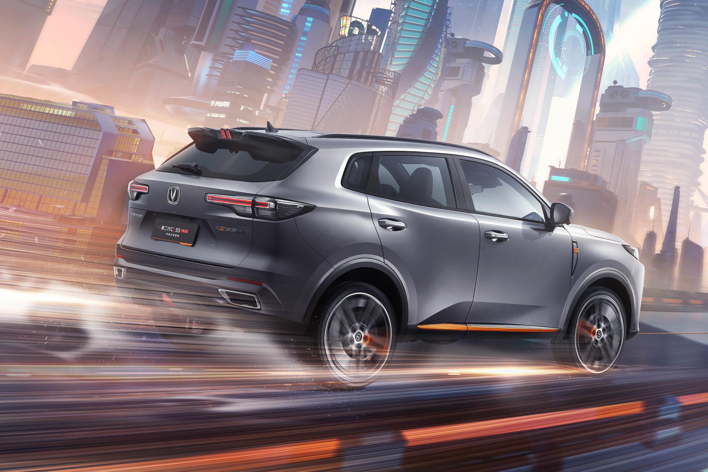 Top Sale 2024 Changan CS55 PLUS 5 Seats 1.5T Petrol SUV with Electric Adjustment Exterior Rearview Mirror