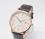 Brown Leather Strap Watches Ultra Thin Waterproof Watch Couple Japan Movt Quartz