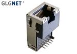 90° Magnetic Offset RJ45 Connector Assembly Tab Down 10 / 100 / 1000 Base - T