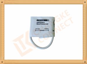 Quality White Disposable Blood Pressure Cuffs / Fiber Disposable Nibp Cuff wholesale