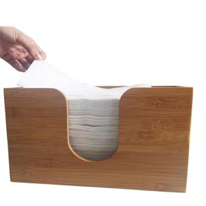 Quality EU Certificate Natural Bamboo Tissue Box Cover Holder Bathroom wholesale