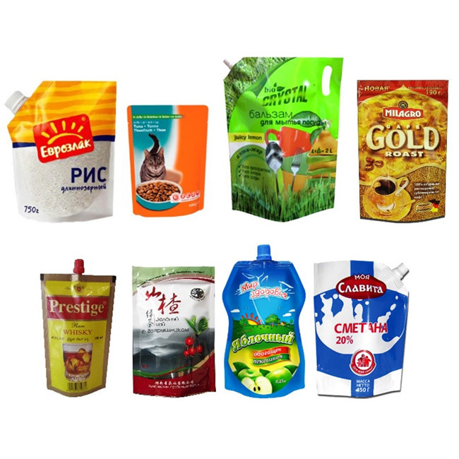 ISO SGS Food Packaging Materials Biodegradable Stand Up Pouch With Window