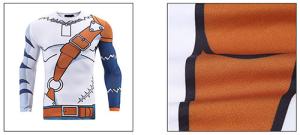 Quality Anti Wrinkle Anime Round Neck Comic Track T Shirts Long Sleeves wholesale