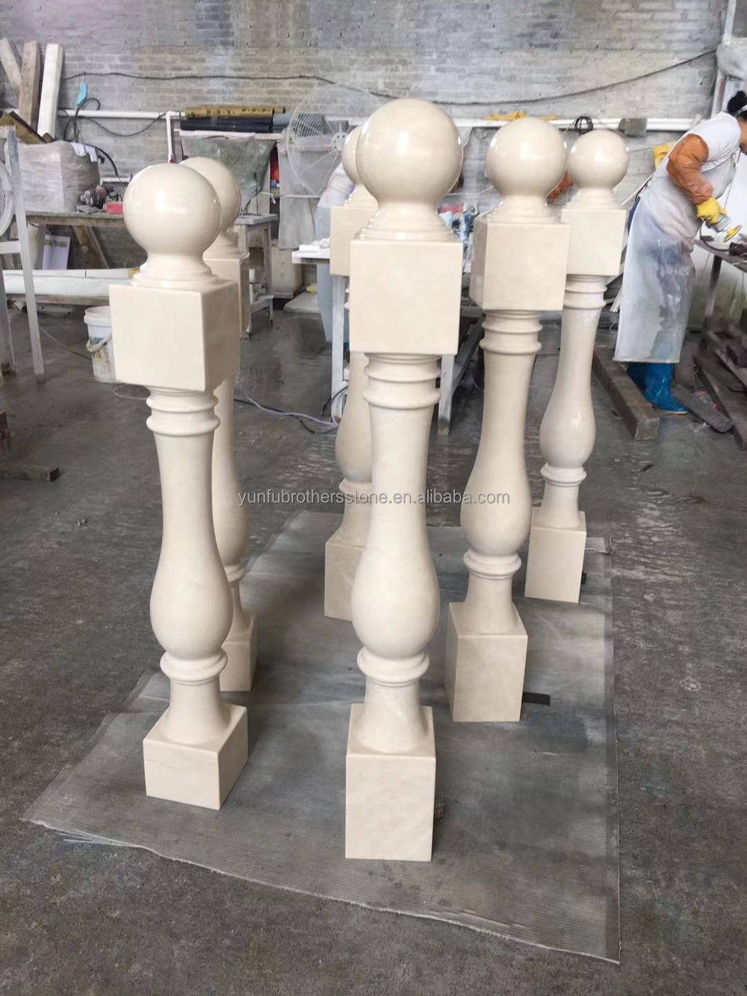 Cut-To-Size Modern White Natural Stone Square Pillar Polished Column for House Upgrade