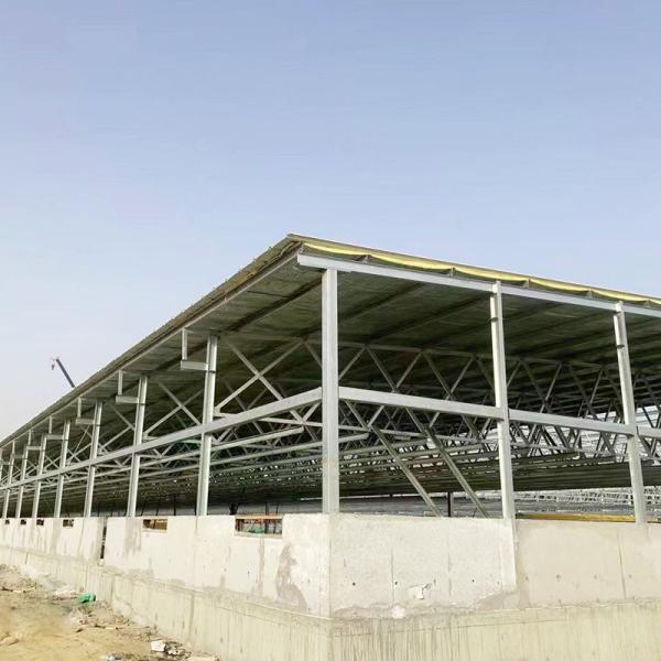 Customized Prefabricated Structural Steel Workshop Building , Industrial