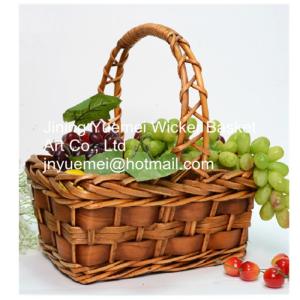Quality 2016 wicker picnic basket wicker food basket with handle wholesale