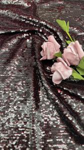 Quality Luxury 100% Polyester Leafy Sequin Embroidery Fabric Shine Sequin Fabric wholesale
