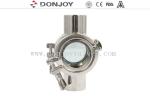 Zero Dead Angle No Retention Sanitary Stainless Steel Sight Glass