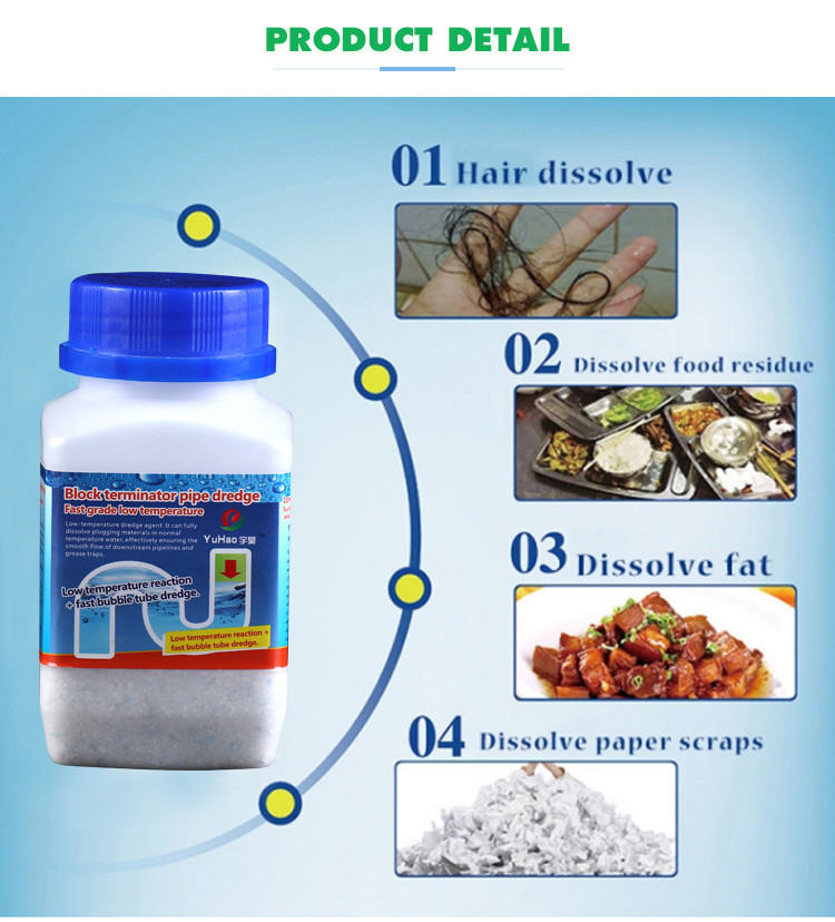 Hot Sell Clog Drain Toilet Magic Dranage Cleaner For Drain Pipe Cleaner/Drain Cleaner