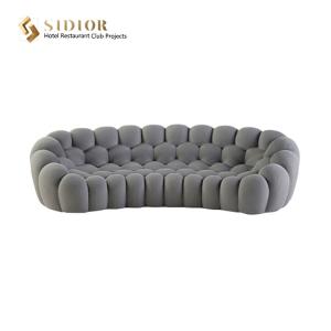 Quality Comfortable Fabric Upholstered Sofa Italian 2.4m Length Luxury Hotel Furniture wholesale
