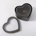 Unique Luxury Cardboard Paper Heart Shaped Flower Box With Custom Printing