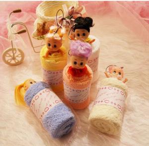 Quality New creative promotion gift product wedding gift Barbie doll towel mobile hanger wholesale