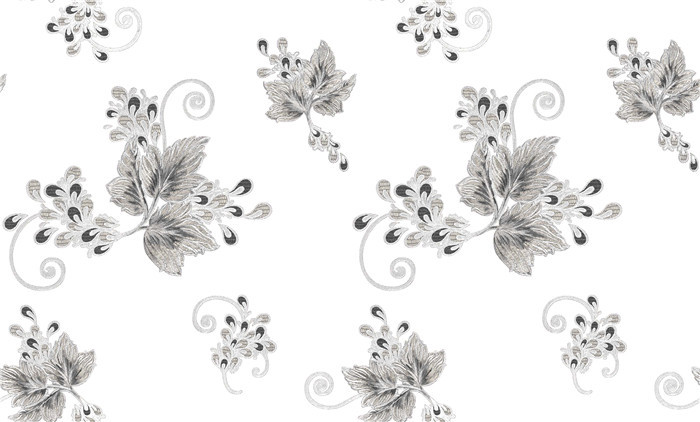 Beautiful Flower Design Deep Embossed Wallpaper For Walls Decor , Italy Style