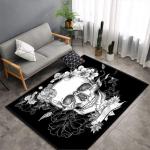 Skull Head Living Room Carpet Bedroom Dining Room Floor Mat Living Room Floor