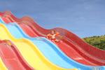 Adult Rainbow Fiberglass Water Slide For Resort Park