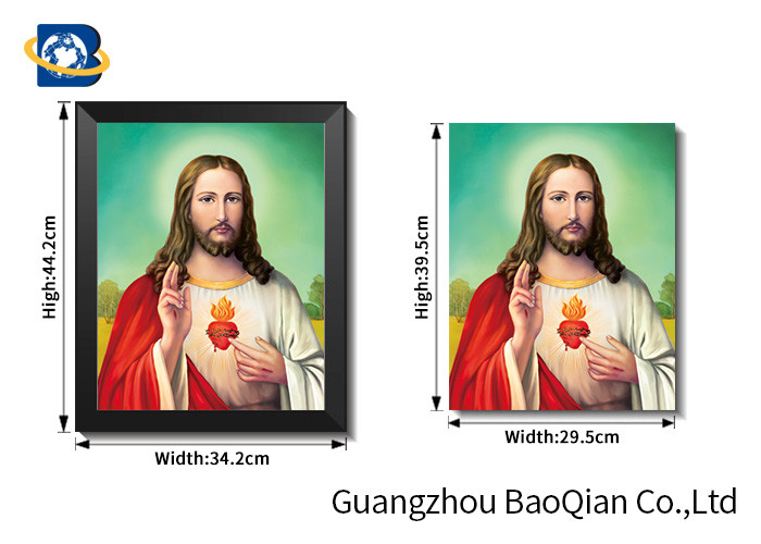 Wall Decor Lenticular Flip Religious Virgin Mary / Jesus / God 3D Picture