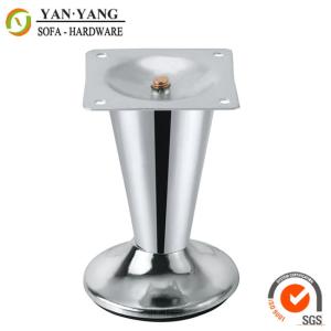 Quality 120mm high durable tapered shape furniture leg modern iron sofa leg SL-055 wholesale